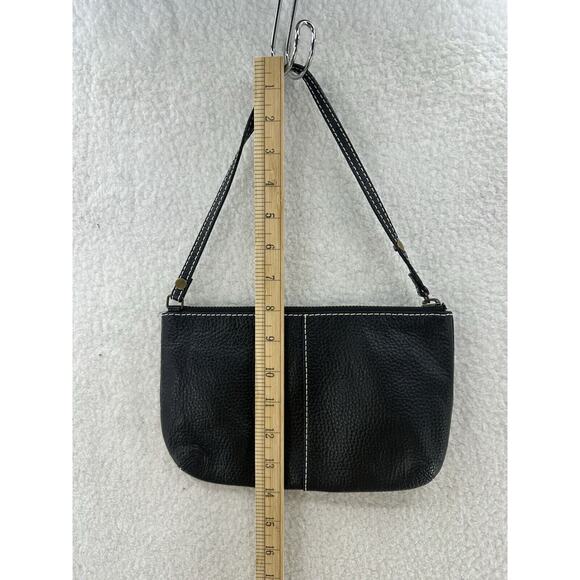 GAP Black Genuine Leather Wristlet - Picture 7 of 9